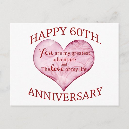 Carte Postale 60 Anniversaire (Devant)