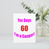 Carte Postale 60 Anniversaire de Cougar (Debout devant)