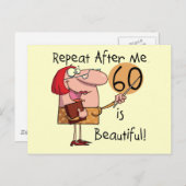 Carte Postale 60 est de Beaux Tshirts et cadeaux (Devant / Derrière)