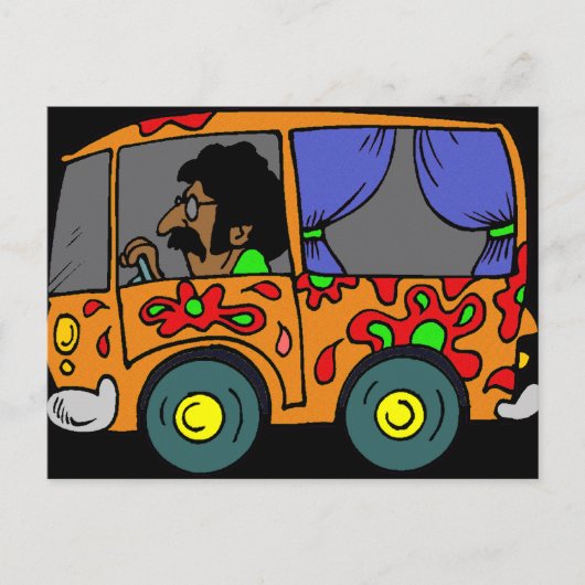 Carte Postale 60 Hippie Van (Devant)