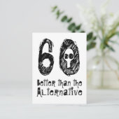 Carte Postale 60 Meilleure que l'alternative 60e anniversaire dr (Debout devant)