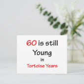 Carte Postale 60 Tortoise Years (Debout devant)