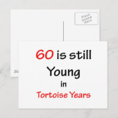 Carte Postale 60 Tortoise Years (Devant / Derrière)
