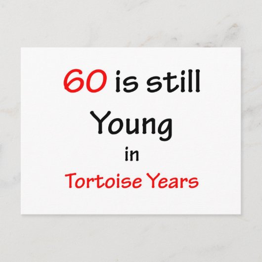 Carte Postale 60 Tortoise Years (Devant)