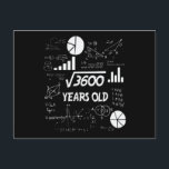 Carte Postale 60 Years Old Bday Math Teacher 60th Birthday<br><div class="desc">Birthday Design For anyone who's horoscope say difficulté & Stubborn But totally worth.Wear it with pride at work,  school gym perfect to pair with short,  leggings or jeans for a casual yet trendy look</div>