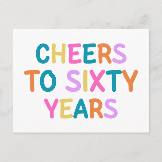 Carte Postale 60e anniversaire (Devant)