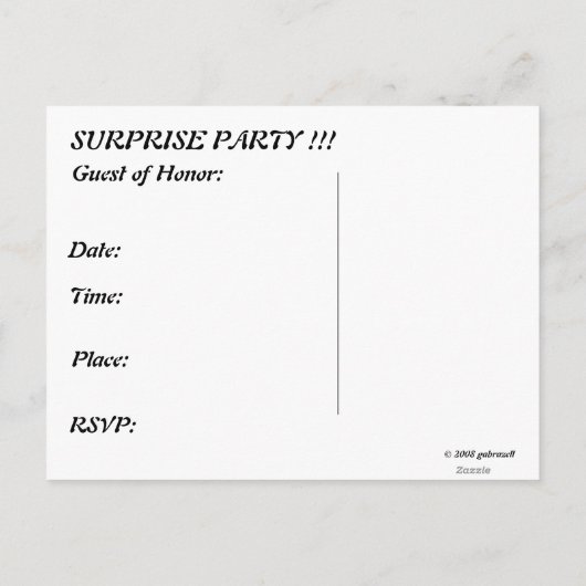 Carte postale 60e anniversaire (Dos)