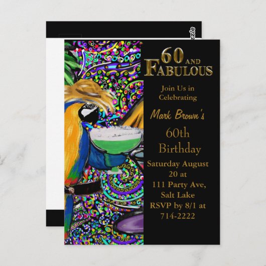 Carte Postale 60e anniversaire (Devant / Derrière)