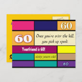 Carte postale 60e anniversaire (Devant / Derrière)