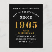 Carte Postale 60e Anniversaire 1965 Or Noir (Devant)