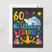 Carte Postale 60e anniversaire Croisière B-Day Party (Devant / Derrière)