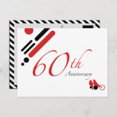 Carte Postale 60e anniversaire (oiseaux mod) (Devant / Derrière)