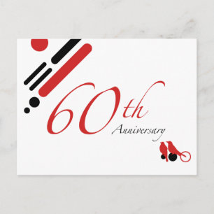 Carte Postale 60e anniversaire (oiseaux mod)