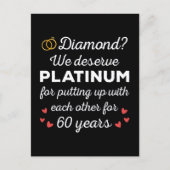 Carte Postale 60ème anniversaire du Mariage I - Diamond Funny Co (Devant)