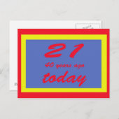 Carte Postale 61 ans (Devant / Derrière)