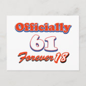 Carte Postale 61 ans conception d'anniversaire (Devant)