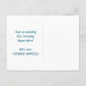 Carte Postale 61e anniversaire : Bold, amusant, simple, arc-en-c (Dos)