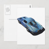 Carte Postale 63_Fractionner la fenêtre_Bleu (Devant / Derrière)