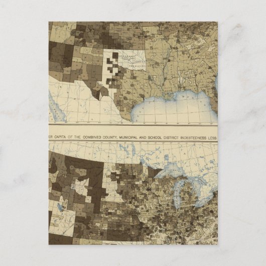 Carte Postale 63 Impôt, dette 1890 (Devant)