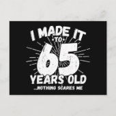 Carte Postale 65 ans drôle mème anniversaire 65 ans (Devant)