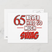 Carte Postale 65e anniversaire (Devant / Derrière)