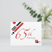 Carte Postale 65e anniversaire (oiseaux mods) (Debout devant)