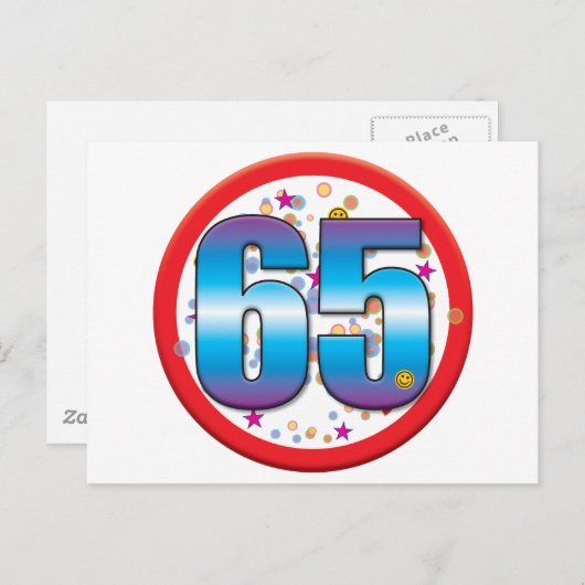 Carte Postale 65e anniversaire v2 (Devant / Derrière)