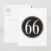 Carte Postale #66 Cercle noir (Devant / Derrière)