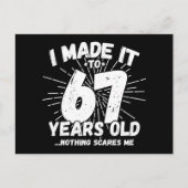 Carte Postale 67 ans drôle mème anniversaire 67 ans (Devant)