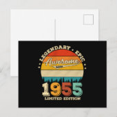 Carte Postale 67 ans Incroyable depuis 1955 Cadeau pour 67e anni (Devant / Derrière)