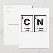 Carte Postale 67 Élément de table périodique Chimie Mème mason (Devant / Derrière)