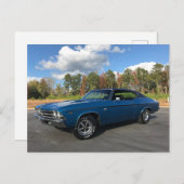 Carte Postale 69' Chevy Chevelle SS (Devant / Derrière)