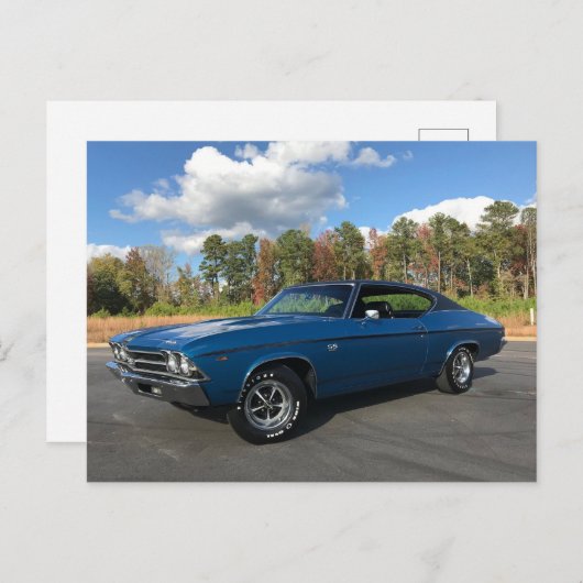 Carte Postale 69' Chevy Chevelle SS (Devant / Derrière)