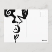 Carte Postale 6 7 planète art noir blanc (Dos)
