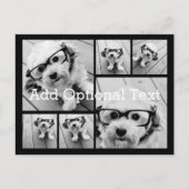 Carte Postale 6 Collage de photos Texte facultatif — CAN Edit Co (Devant)