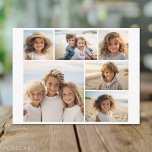 Carte Postale 6 Collage de photos -- Texte facultatif CAN Modifi<br><div class="desc">Ajoutez vos photos préférées à ce modèle amusant. Vous pouvez utiliser des photos carrées ou n'importe quelles photos pour cette grille.</div>
