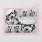 Carte Postale 6 Collage de photos Texte facultatif — PEUT Modifi (Devant)