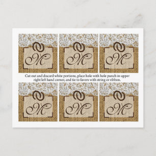 Carte Postale 6 Favoriser les étiquettes Chaussures Mariages à c