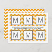 Carte Postale 6 Favoriser les étiquettes Gris Jaune Gris Gris Ch (Devant / Derrière)