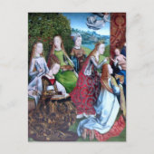 Carte Postale 6 Saints femmes dans un jardin (moitié gauche : M (Devant)