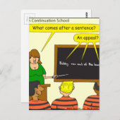 Carte Postale 703 vient après un dessin de condamnation (Devant / Derrière)