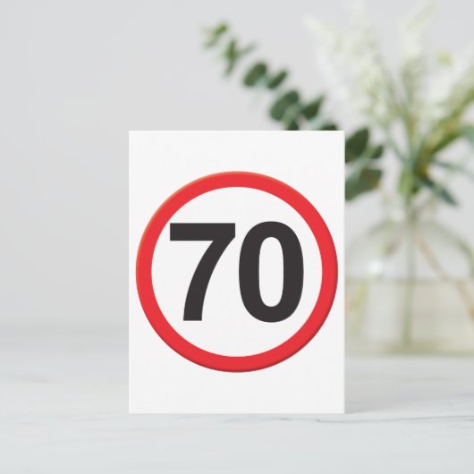 Carte Postale 70 ans (Debout devant)