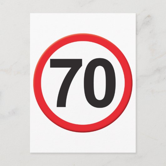 Carte Postale 70 ans (Devant)