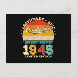 Carte Postale 70 Ans Anniversaire 1955 Cadeau Anniversaire 70 An