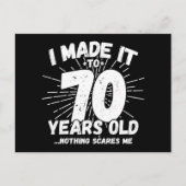 Carte Postale 70 ans drôle mème anniversaire 70 ans (Devant)