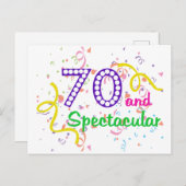 Carte Postale 70 ans et spectaculaire (Devant / Derrière)