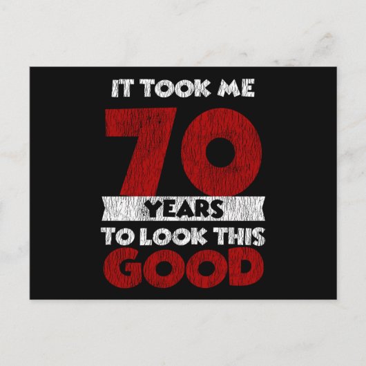 Carte Postale 70 ans Joyeux Anniversaire M'a Donné L'air D'avoir (Devant)