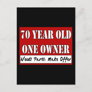 Carte Postale 70 ans, un propriétaire - Besoin de pièces, faire 