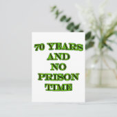 Carte Postale 70 et pas de peine de prison (Debout devant)