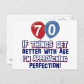 Carte Postale 70e anniversaire (Devant / Derrière)